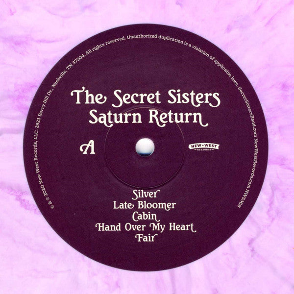 The Secret Sisters : Saturn Return (LP, Album, Ltd, Pin)