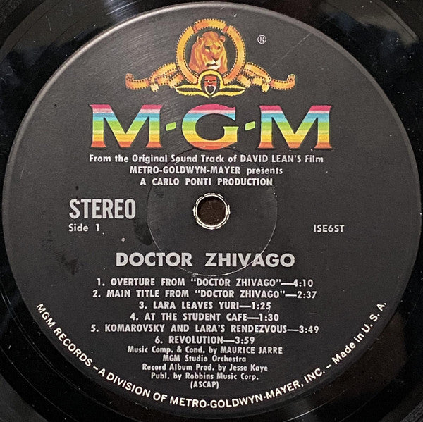 Maurice Jarre : Doctor Zhivago (LP, Album)