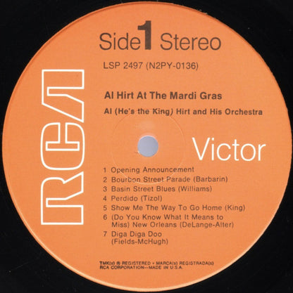 Al Hirt : Al Hirt At The Mardi Gras (LP, RP, Roc)