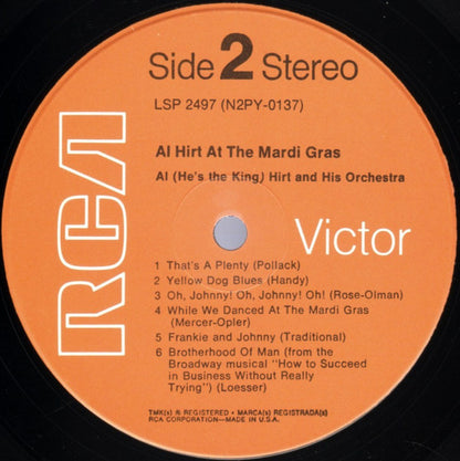 Al Hirt : Al Hirt At The Mardi Gras (LP, RP, Roc)