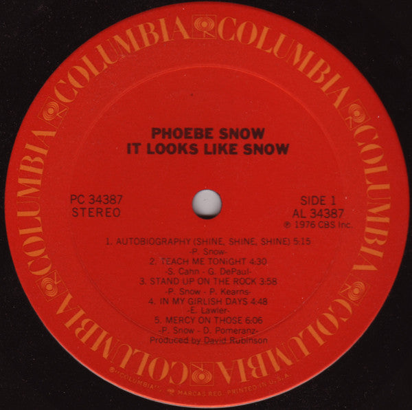 Phoebe Snow : It Looks Like Snow (LP, Album)