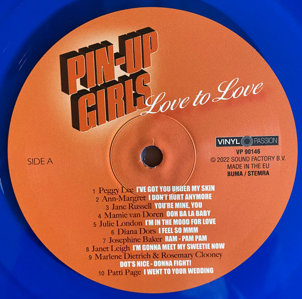 Various : Pin-Up Girls - Love To Love (LP, Comp, Blu)