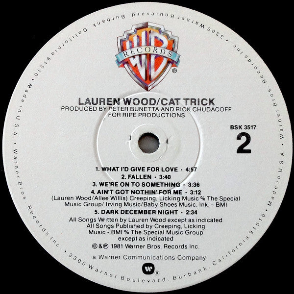 Lauren Wood : Cat Trick (LP, Album)