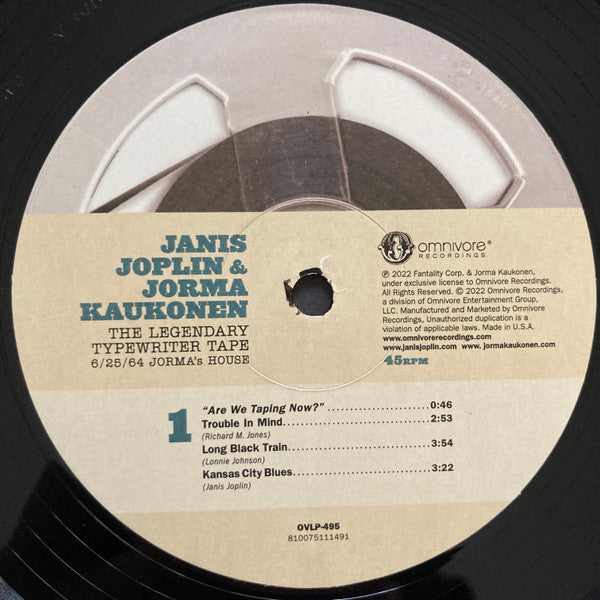 Janis Joplin  & Jorma Kaukonen : The Legendary Typewriter Tape  (LP, RSD)
