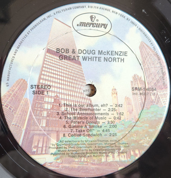 Bob & Doug McKenzie : Great White North (LP, Album, 53 )