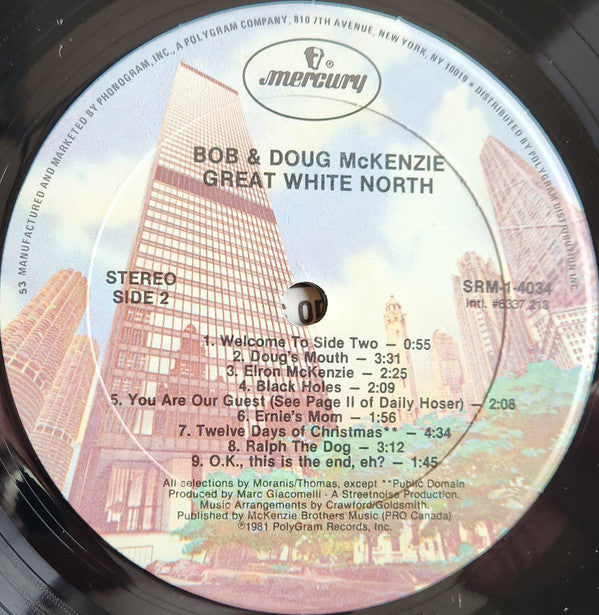 Bob & Doug McKenzie : Great White North (LP, Album, 53 )