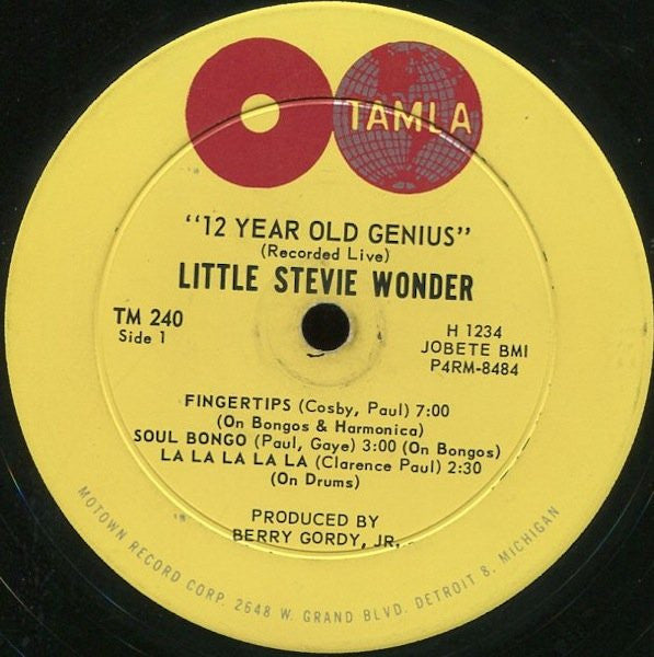 Little Stevie Wonder* : The 12 Year Old Genius - Recorded Live (LP, Album)