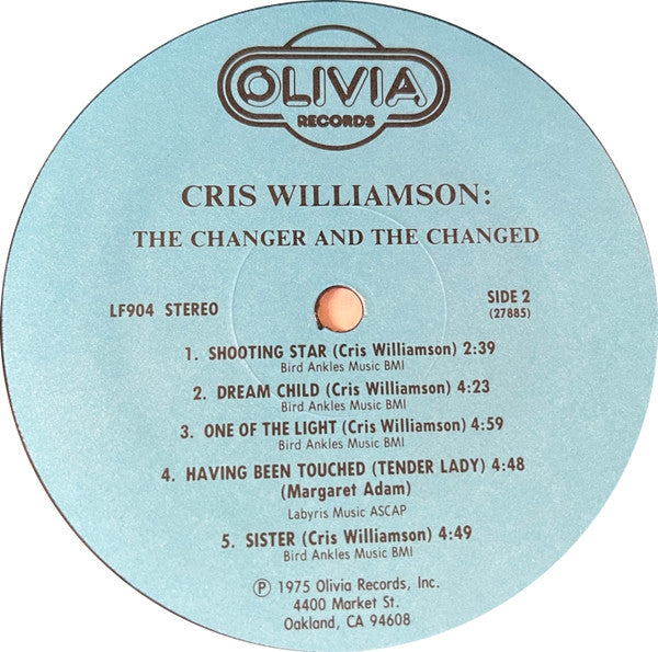 Cris Williamson : The Changer And The Changed (LP, RE)