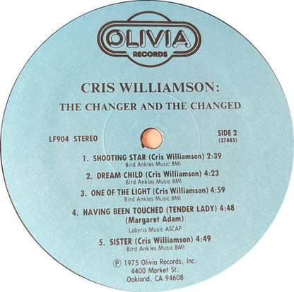 Cris Williamson : The Changer And The Changed (LP, RE)