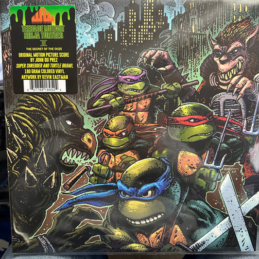 John Du Prez : Teenage Mutant Ninja Turtles II: The Secret Of The Ooze (Original Motion Picture Soundtrack) (LP, Album, Sup)