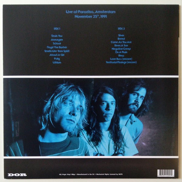 Nirvana : Live At Paradiso, Amsterdam - November 25th, 1991 (LP, Unofficial, 180)