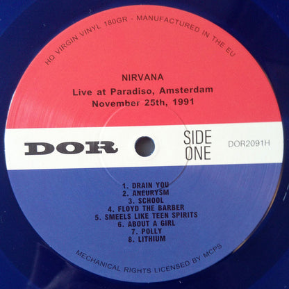 Nirvana : Live At Paradiso, Amsterdam - November 25th, 1991 (LP, Unofficial, 180)