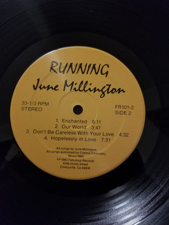 June Millington : Running (LP, Album)