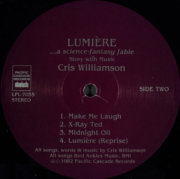 Cris Williamson : Lumiere ...A Science-Fantasy Fable (LP, Album)