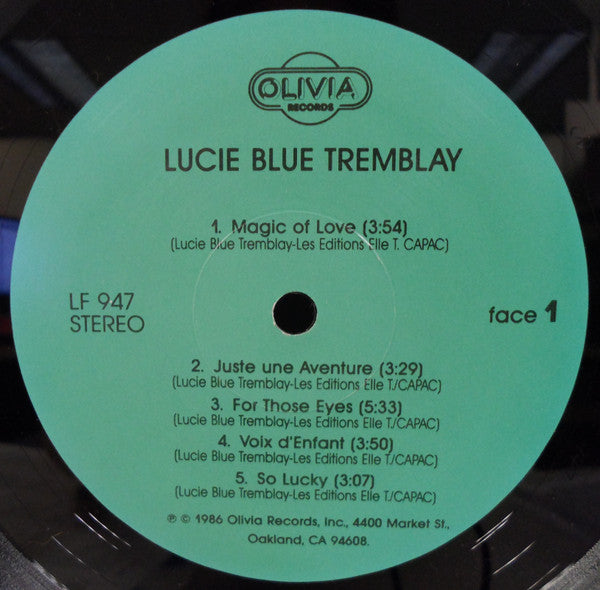 Lucie Blue Tremblay : Lucie Blue Tremblay (LP, Album)