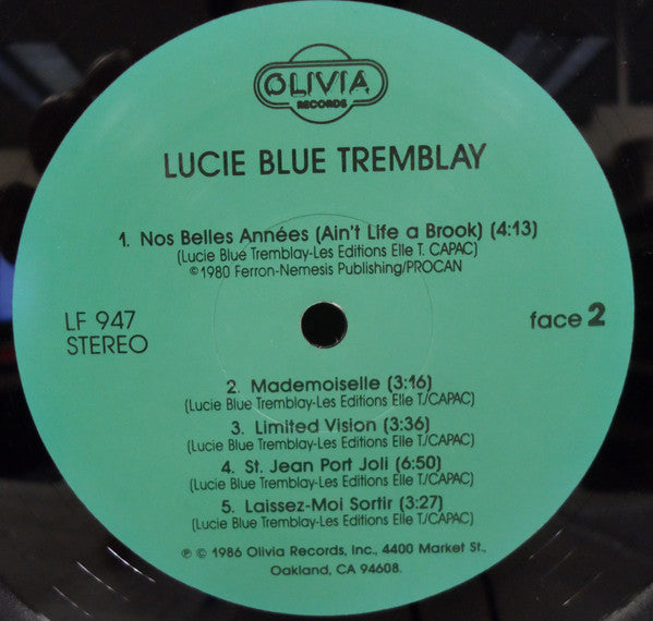 Lucie Blue Tremblay : Lucie Blue Tremblay (LP, Album)