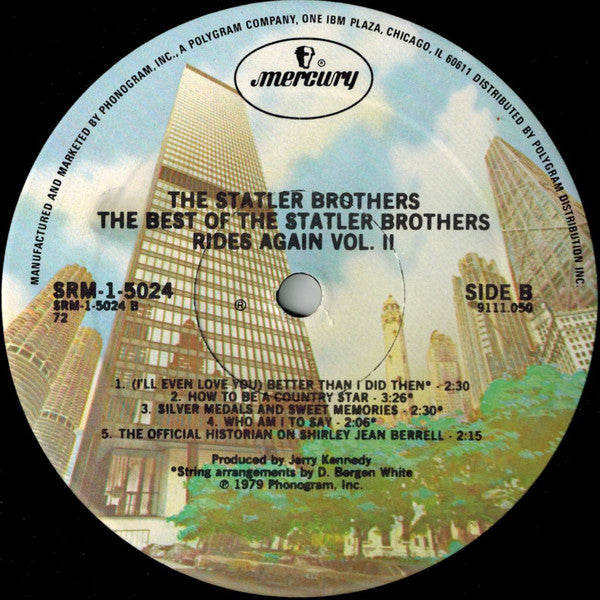 The Statler Brothers : The Best Of The Statler Bros. Rides Again Volume II (LP, Comp, 72 )