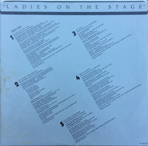 Millington (2) : Ladies On The Stage (LP, Album)