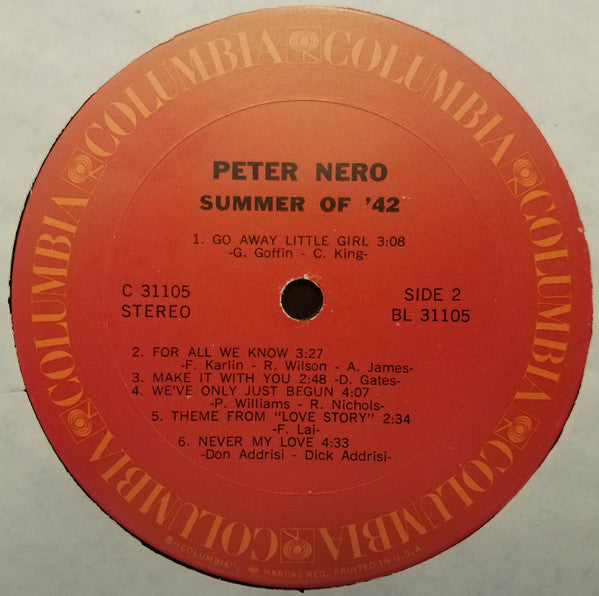 Peter Nero : Summer Of '42 (LP, Album)