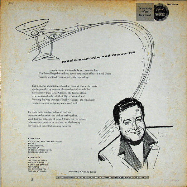 Jackie Gleason : Music, Martinis, And Memories (LP, Album, RE)