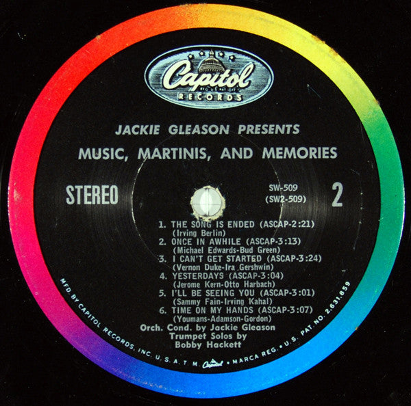 Jackie Gleason : Music, Martinis, And Memories (LP, Album, RE)