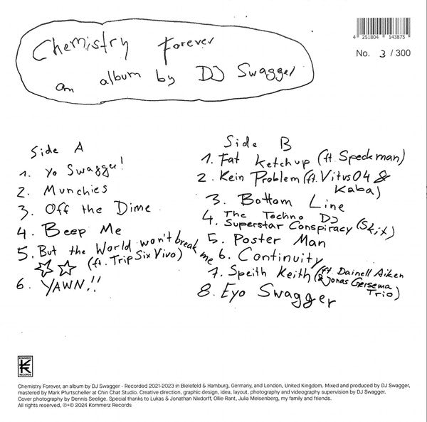 DJ Swagger : Chemistry Forever (LP, Album, Ltd, Num)