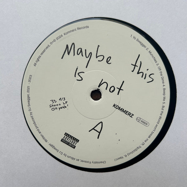 DJ Swagger : Chemistry Forever (LP, Album, Ltd, Num)