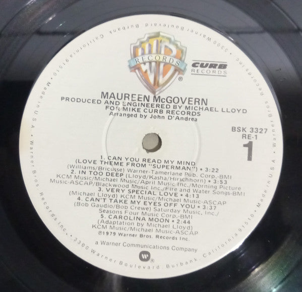 Maureen McGovern : Maureen McGovern (LP, Album, Win)