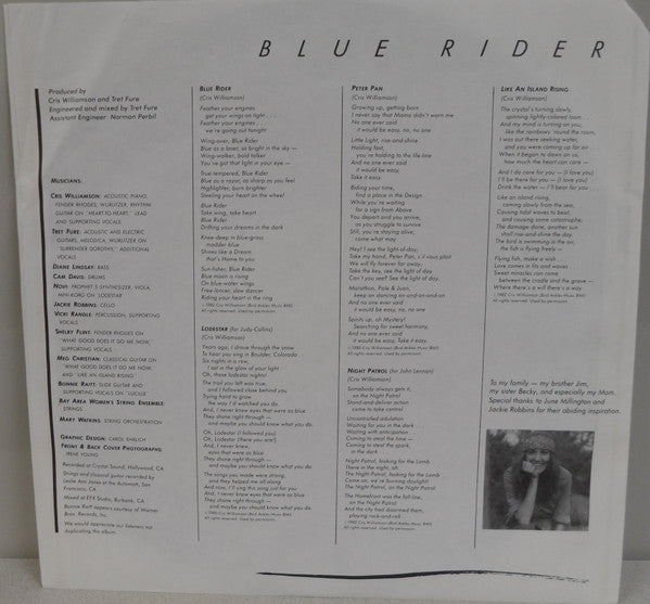 Cris Williamson : Blue Rider (LP)