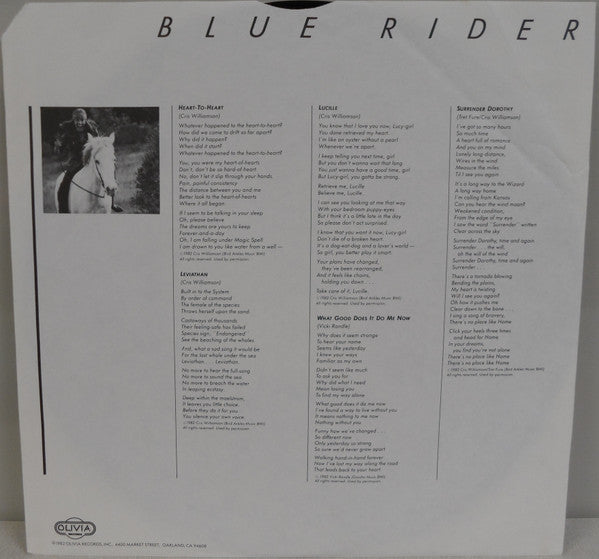 Cris Williamson : Blue Rider (LP)