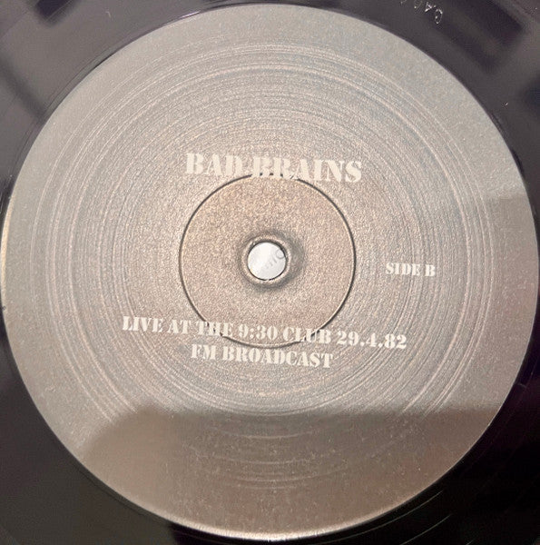 Bad Brains : Live At 9:30 Club, Washington DC, April 19th, 1982 (LP, Unofficial)