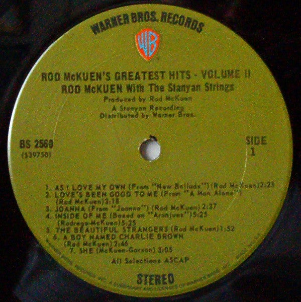 Rod McKuen : Rod McKuen's Greatest Hits-2 (LP, Comp)