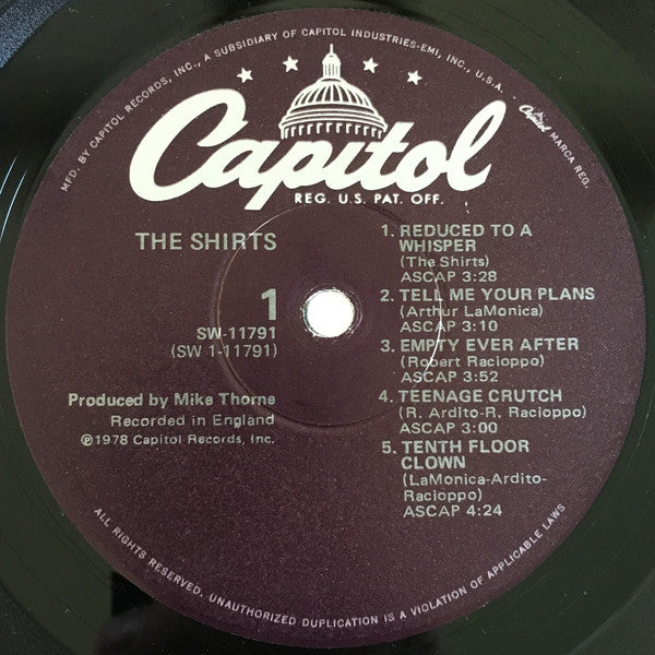 The Shirts : The Shirts (LP, Album)