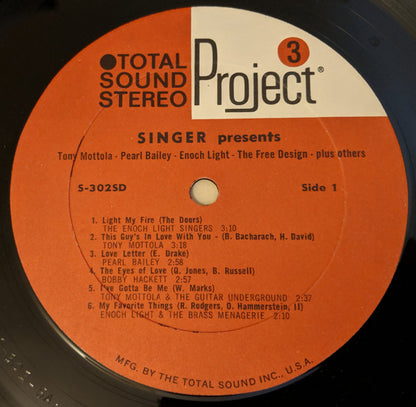 Various : Singer Presents The New Music Of Project 3 Total Sound Stereo (LP, Comp, Promo)