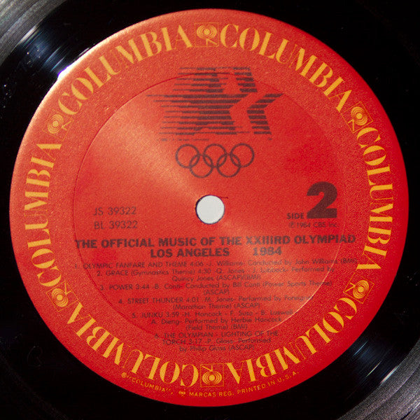 Various : The Official Music Of The XXIIIrd Olympiad - Los Angeles 1984 (LP, Comp, Gat)