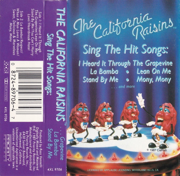 The California Raisins : Sing The Hit Songs (Cass, Album, Dol)