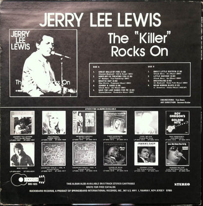 Jerry Lee Lewis : The "Killer" Rocks On (LP, Comp)