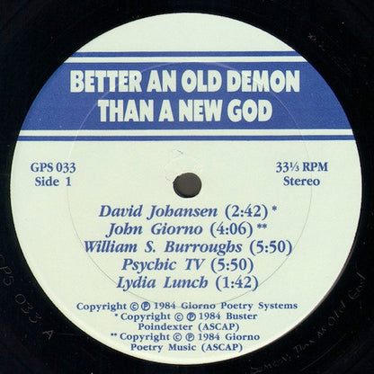 Various : Better An Old Demon Than A New God (LP, Comp)