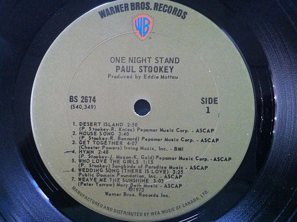 Noel Paul Stookey : One Night Stand (LP, Album)