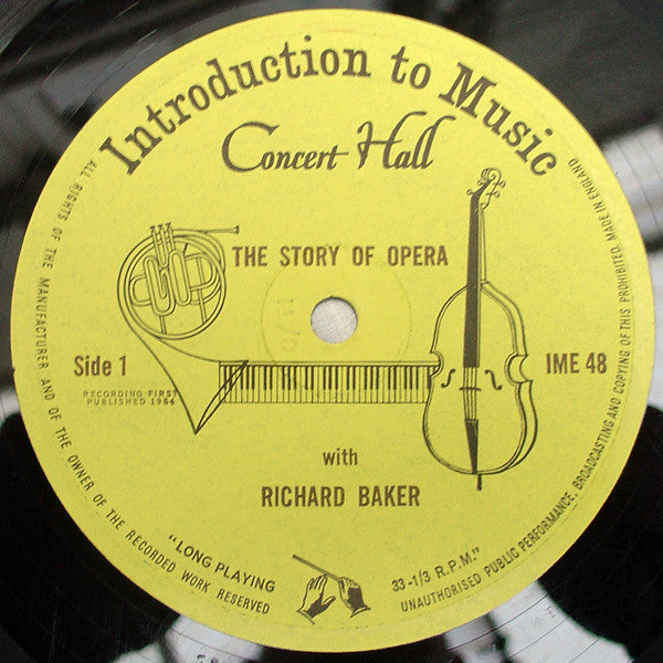 Richard Baker (7) : The Story Of Opera (10")