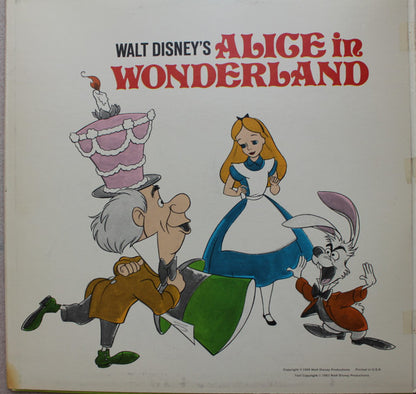 Various : Walt Disney's Alice In Wonderland (The Story, The Songs, The Music) (LP, Album, Mono, Pur)