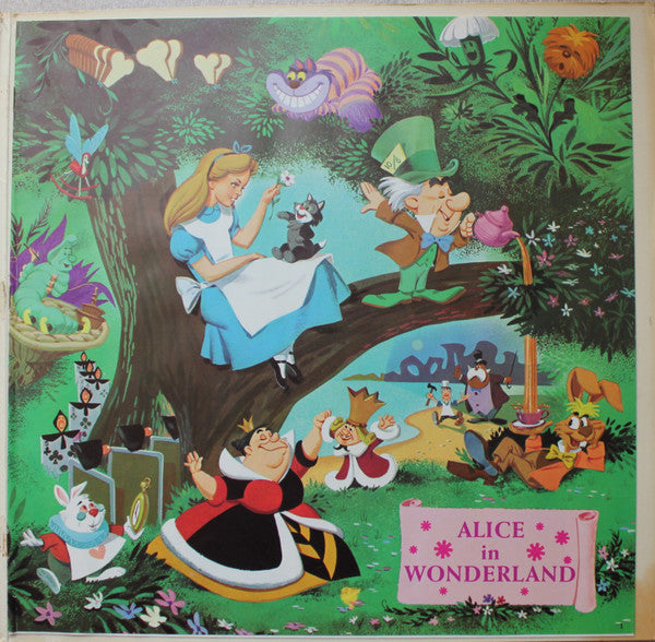 Various : Walt Disney's Alice In Wonderland (The Story, The Songs, The Music) (LP, Album, Mono, Pur)