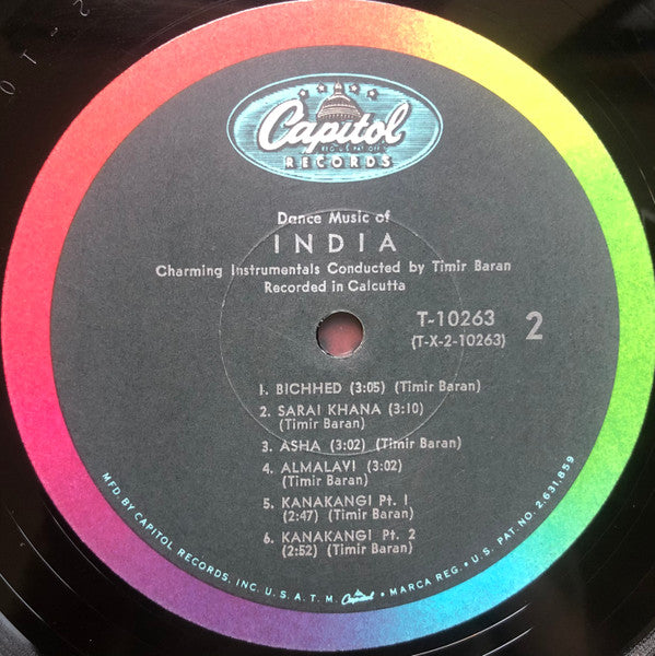 Timir Baran : Dance Music Of India (LP, Mono)