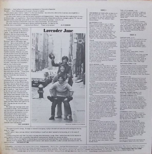 Lavender Jane : Lavender Jane Loves Women (LP, Album, RE)