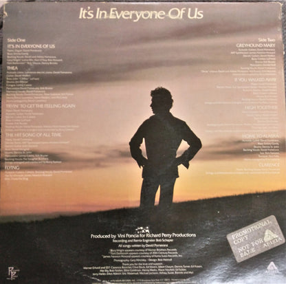 David Pomeranz : It's In Everyone Of Us (LP, Album, Promo, Gat)