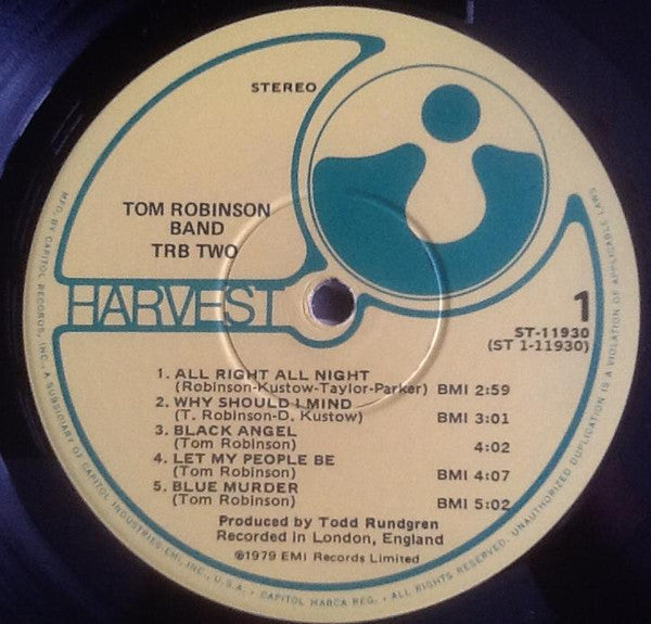 Tom Robinson Band : TRB Two (LP, Album, Win)