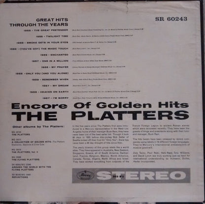 The Platters : Encore Of Golden Hits (LP, Comp, RP)