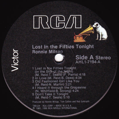 Ronnie Milsap : Lost In The Fifties Tonight (LP, Album)