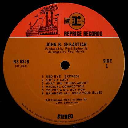 John Sebastian : John B. Sebastian (LP, Album, Pit)