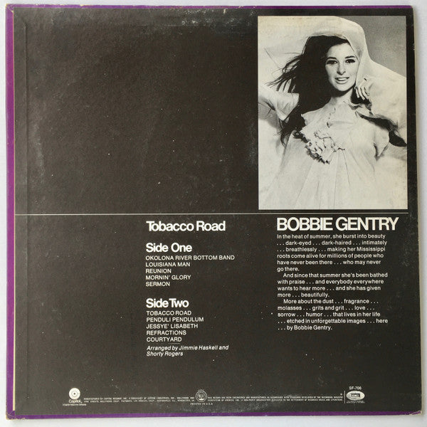 Bobbie Gentry : Tobacco Road (LP, Album, RE)